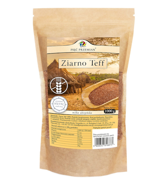 Ziarno teff 1000 g - Pięć Przemian