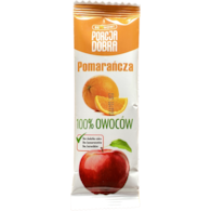 Listki owocowe Porcja dobra JABŁKOWO - POMARAŃCZOWA PRZEKĄSKA 16 g - Pure Life