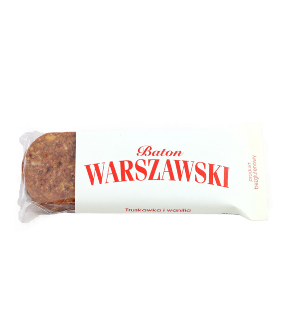 Baton Warszawski - truskawka z wanilią 50 g - Baton Warszawski