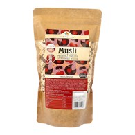 Musli owsiane z wiśnią i mleczną czekoladą bezglutenowe 500 g - Pięć Przemian