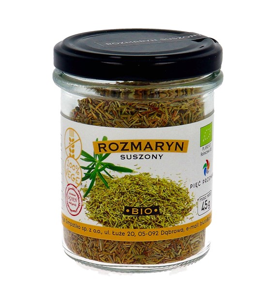 Rozmaryn bezglutenowy BIO 45 g - Pięć Przemian