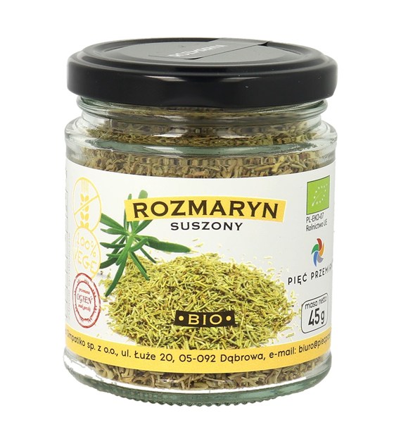 Rozmaryn bezglutenowy BIO 45 g - Pięć Przemian