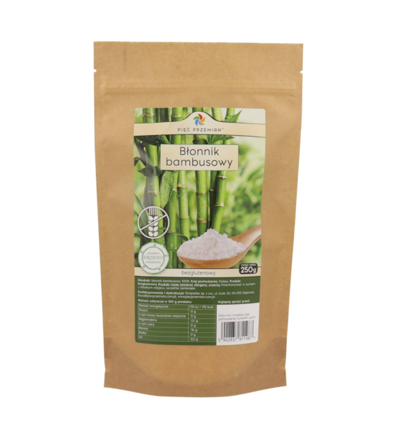 Błonnik bambusowy 250 g - Pięć Przemian