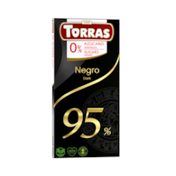 Czekolada gorzka 95% kakao bez dodatku cukru 75 g - Torras