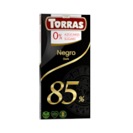 Czekolada gorzka 85% kakao bez dodatku cukru 75 g - Torras