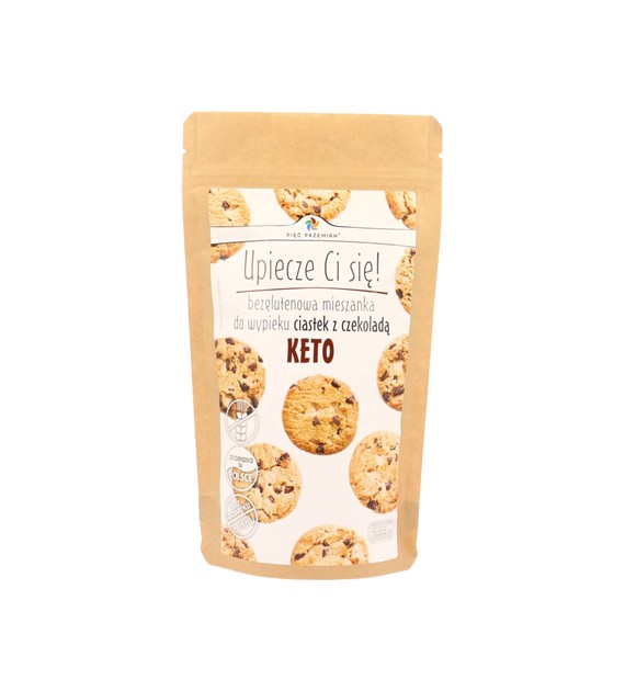 Mieszanka na keto ciastka z czekoladą bezglutenowe 365 g - Pięć Przemian