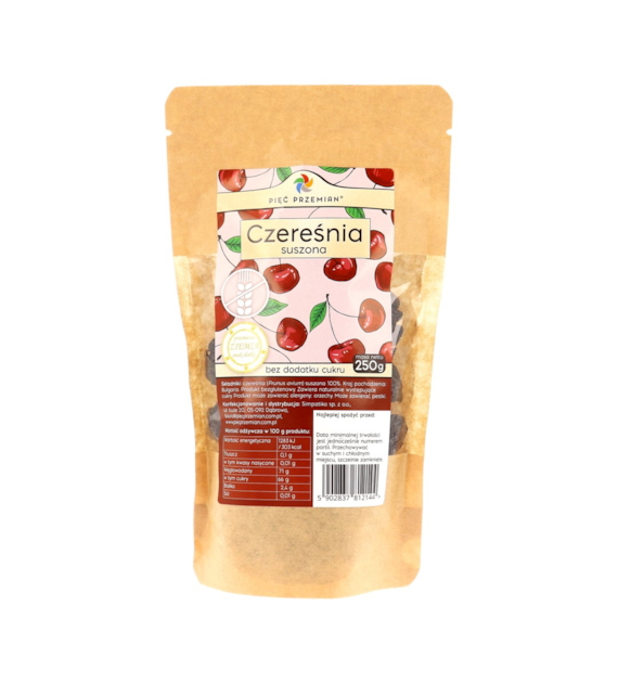 Czereśnia suszona 250 g - Pięć Przemian