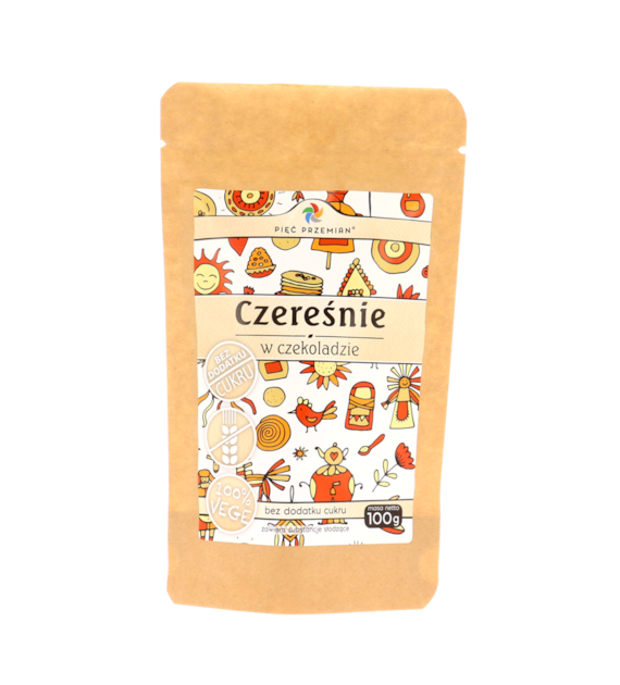Czereśnie suszone w czekoladzie 100 g - Pięć Przemian