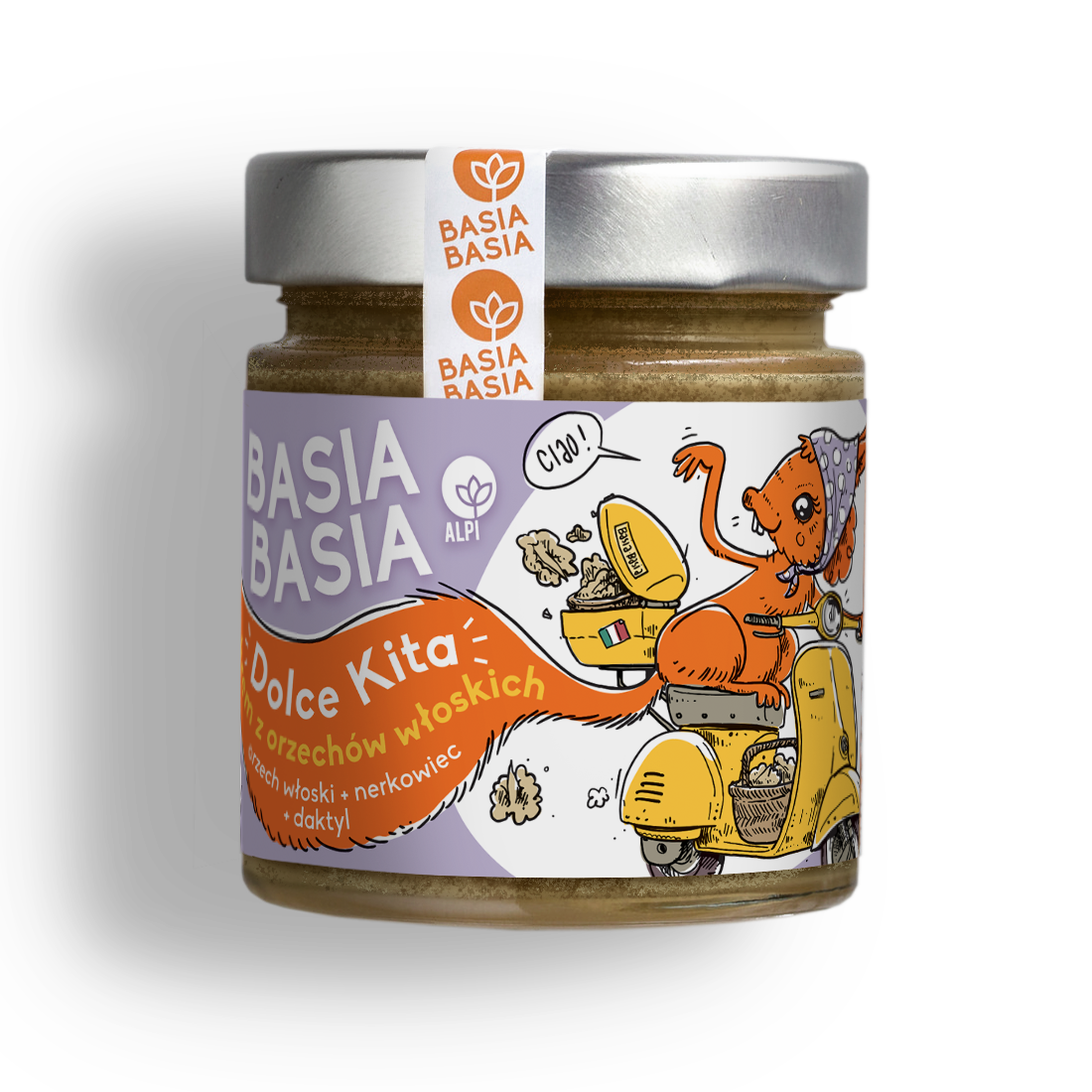 Krem z orzechów włoskich Dolce Kita 200 g Basia Basia - Alpi
