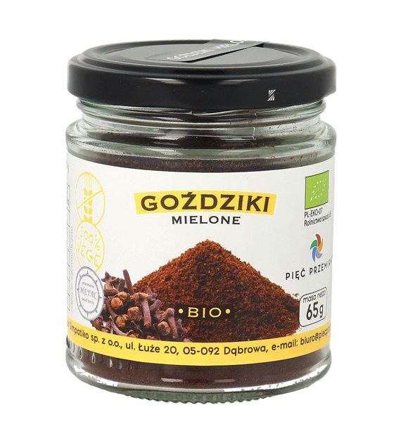 Goździki mielone bezglutenowe BIO 65 g - Pięć Przemian