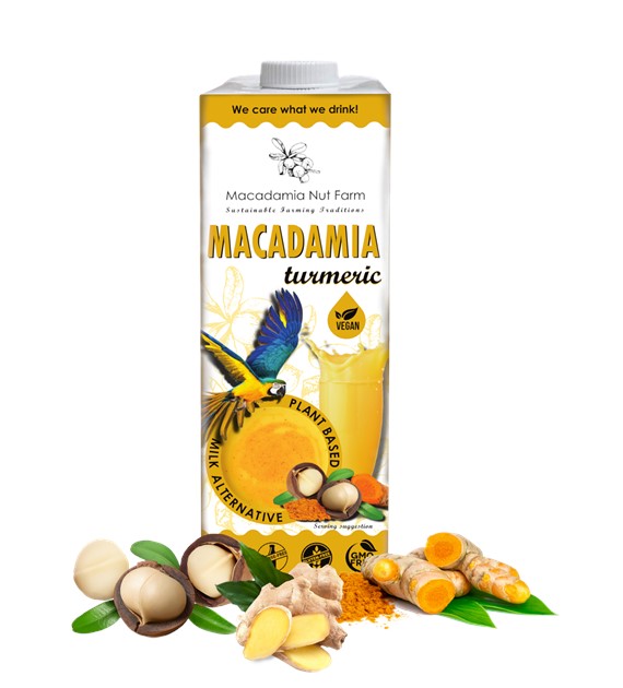 Napój z orzechów macadamia z kurkumą 1l - Macadamia Nut Farm