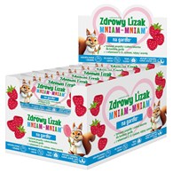 Zdrowy lizak Mniam-Mniam na gardło malina (ŁEZKA) - Starpharma