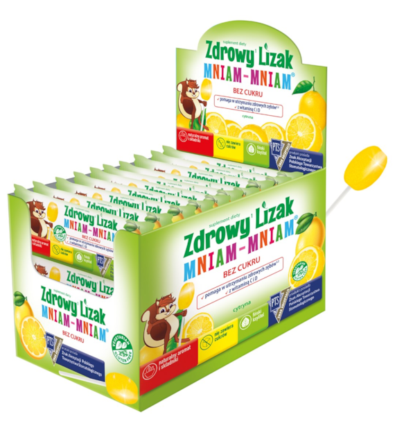 Zdrowy lizak Mniam-Mniam cytryna (KULKA) - Starpharma