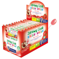 Zdrowy lizak Mniam-Mniam truskawka (KULKA) - Starpharma