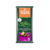 Czekolada mleczna crunchy ze stewią 75 g - Trapa