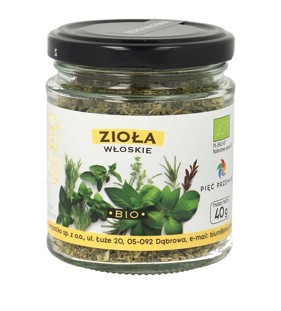 Zioła włoskie BIO 40 g - Pięć Przemian