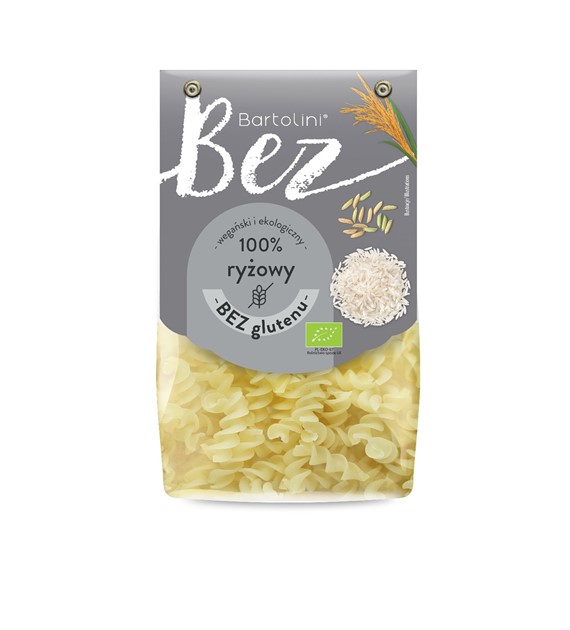 Makaron bezglutenowy ryżowy świder BIO 250 g - Bartolini