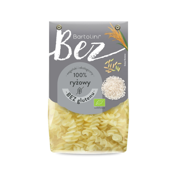 Makaron bezglutenowy ryżowy świder BIO 250 g - Bartolini