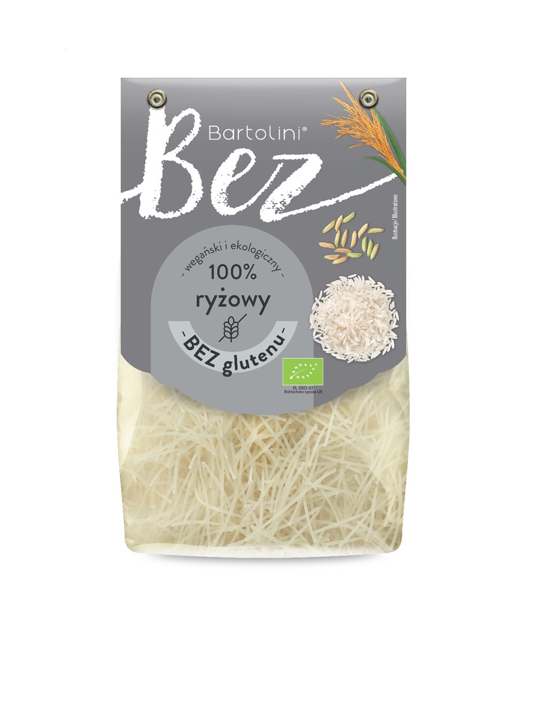 Makaron bezglutenowy ryżowy krajanka BIO 250 g - Bartolini