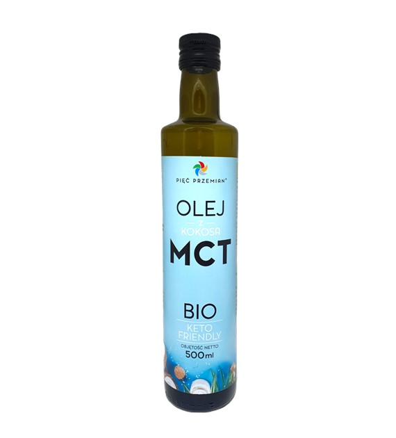 Olej MCT z kokosa BIO 500 ml - Pięć Przemian
