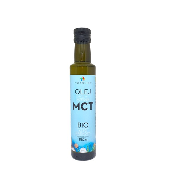 Olej MCT z kokosa BIO 250 ml - Pięć Przemian