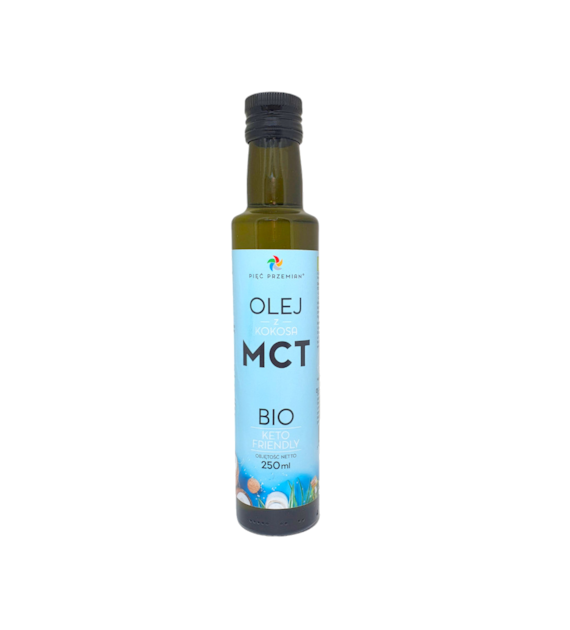 Olej MCT z kokosa BIO 250 ml - Pięć Przemian