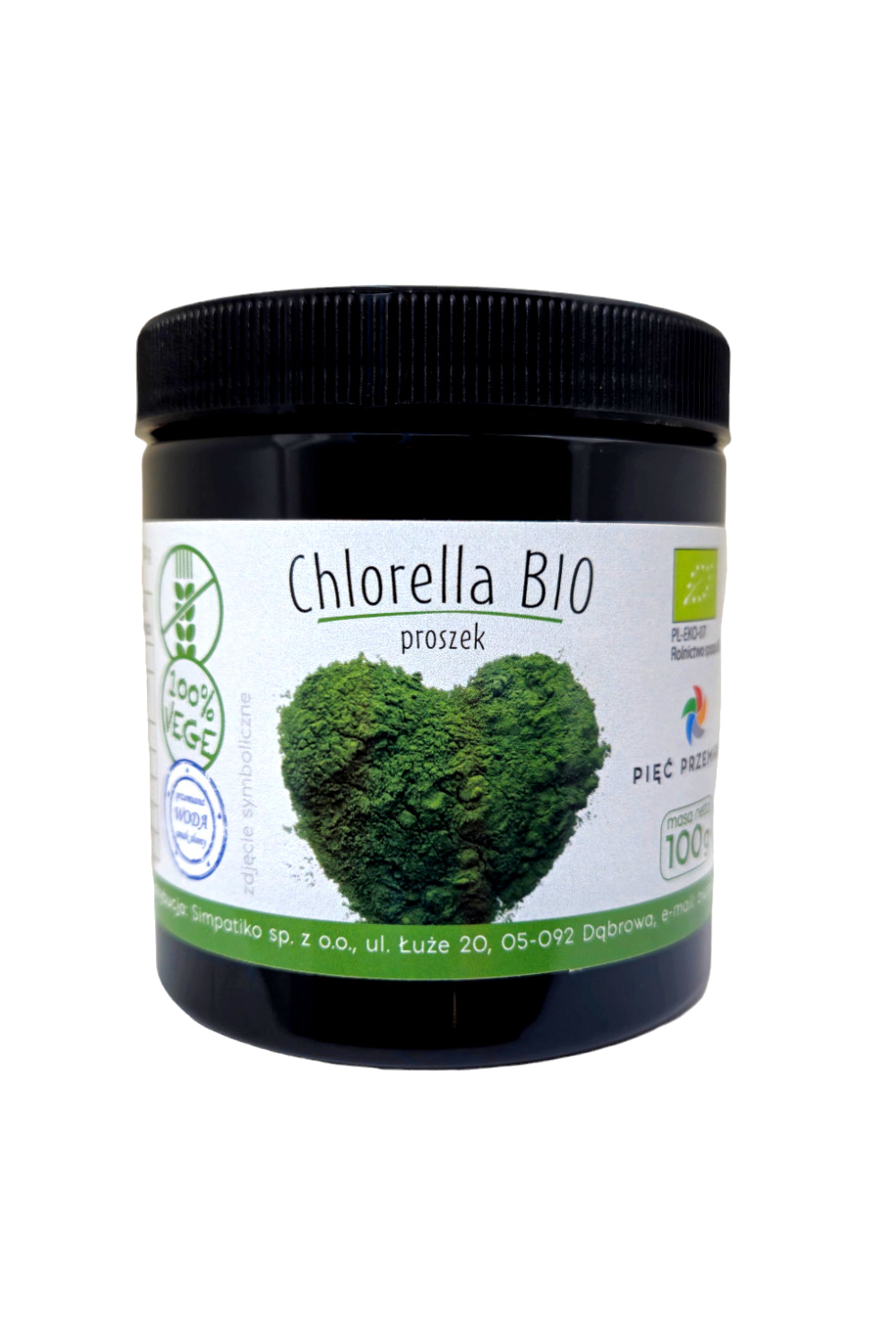 Chlorella proszek BIO 100 g - Pięć Przemian