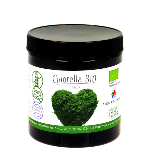 Chlorella proszek BIO 100 g - Pięć Przemian