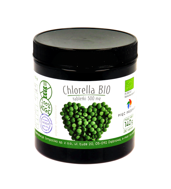 Chlorella tabletki BIO 140 g -  Pięć Przemian