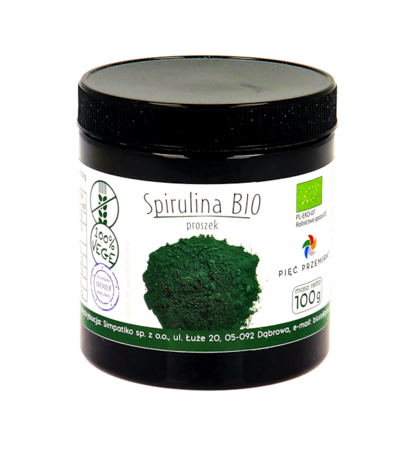 Spirulina proszek BIO 100 g - Pięć Przemian