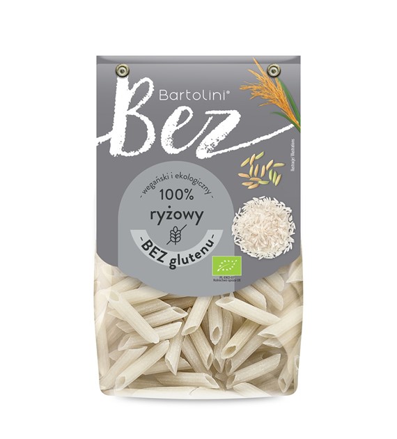 Makaron bezglutenowy ryżowy penne BIO 250 g - Bartolini