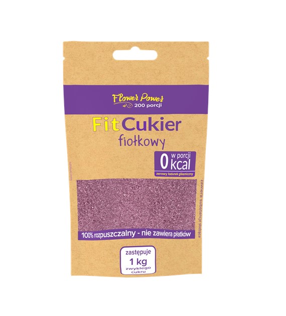 Fit cukier fiołkowy 100 g - Flower Power