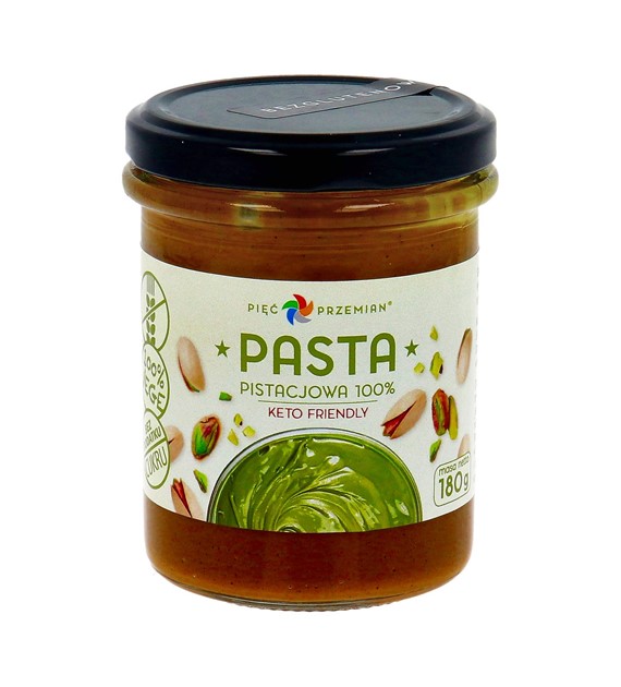 Pasta pistacjowa 100% 180 g - Pięć Przemian