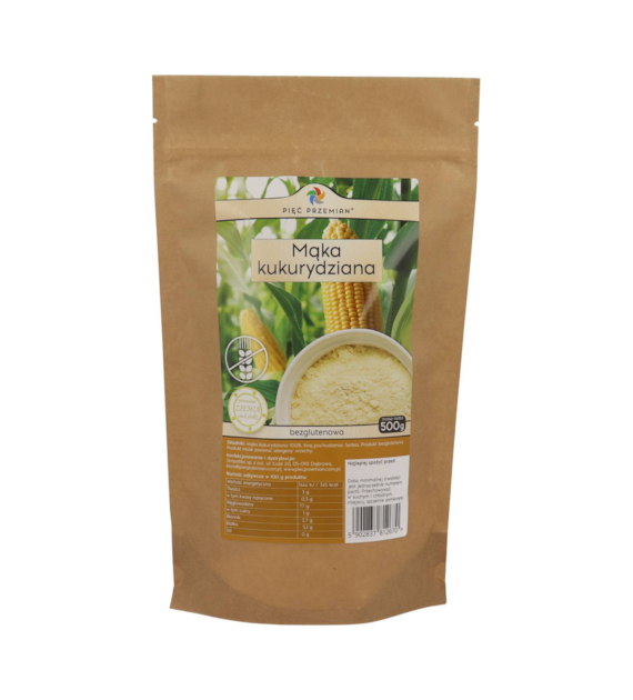 Mąka kukurydziana 500 g - Pięć Przemian