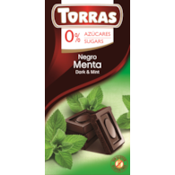 Czekolada gorzka z miętą bez dodatku cukru 75 g - Torras