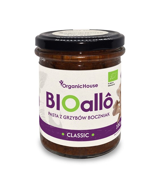 Pasta z grzybów boczniak BIOallo classic 180 g - OrganicHouse