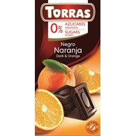 Czekolada gorzka z pomarańczami bez dodatku cukru 75 g - Torras