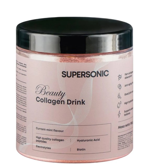 Collagen Beauty Drink porzeczka mięta 185 g - Supersonic