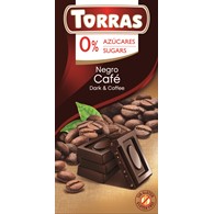 Czekolada gorzka z kawą bez dodatku cukru 75 g - Torras