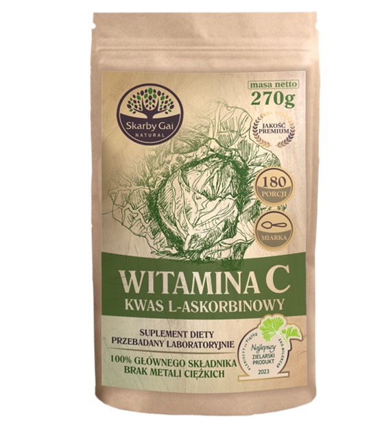 Witamina C z kapusty - kwas L-askorbinowy 270 g - Skarby Gai