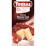 Czekolada biała z goji bez dodatku cukru 75 g - Torras