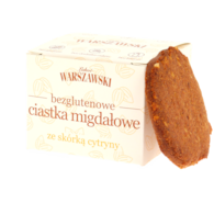 Ciastka migdałowe ze skórką cytryny bezglutenowe 150 g - Łakoć Warszawski - Baton Warszawski