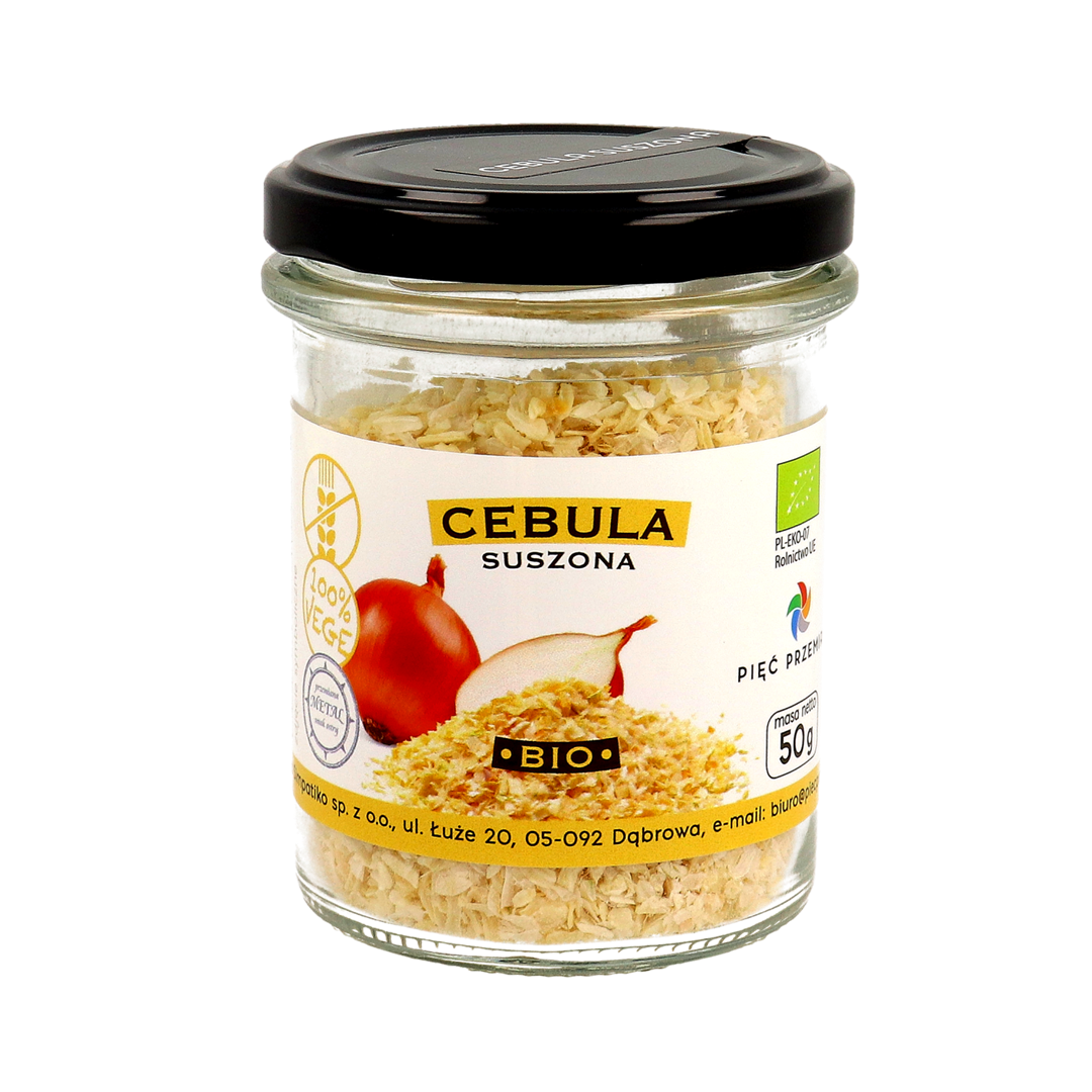 Cebula suszona BIO 50 g - Pięć Przemian