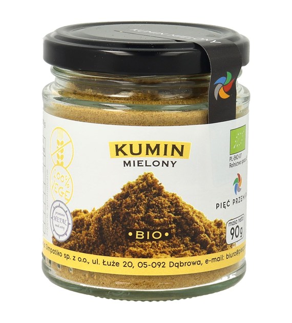 Kumin mielony BIO 90 g - Pięć Przemian
