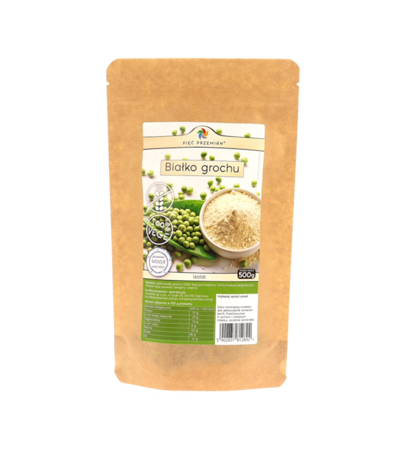 Białko grochu izolat 500 g - Pięć Przemian
