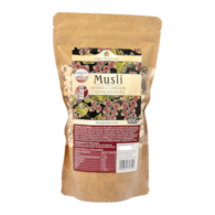 Musli owsiane z czekoladą i czarną porzeczką bezglutenowe 500 g - Pięć Przemian