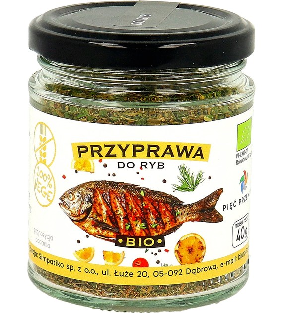 Przyprawa do ryb BIO 40 g - Pięć Przemian