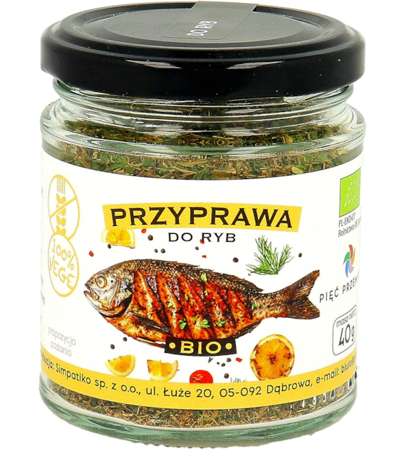 Przyprawa do ryb BIO 40 g - Pięć Przemian