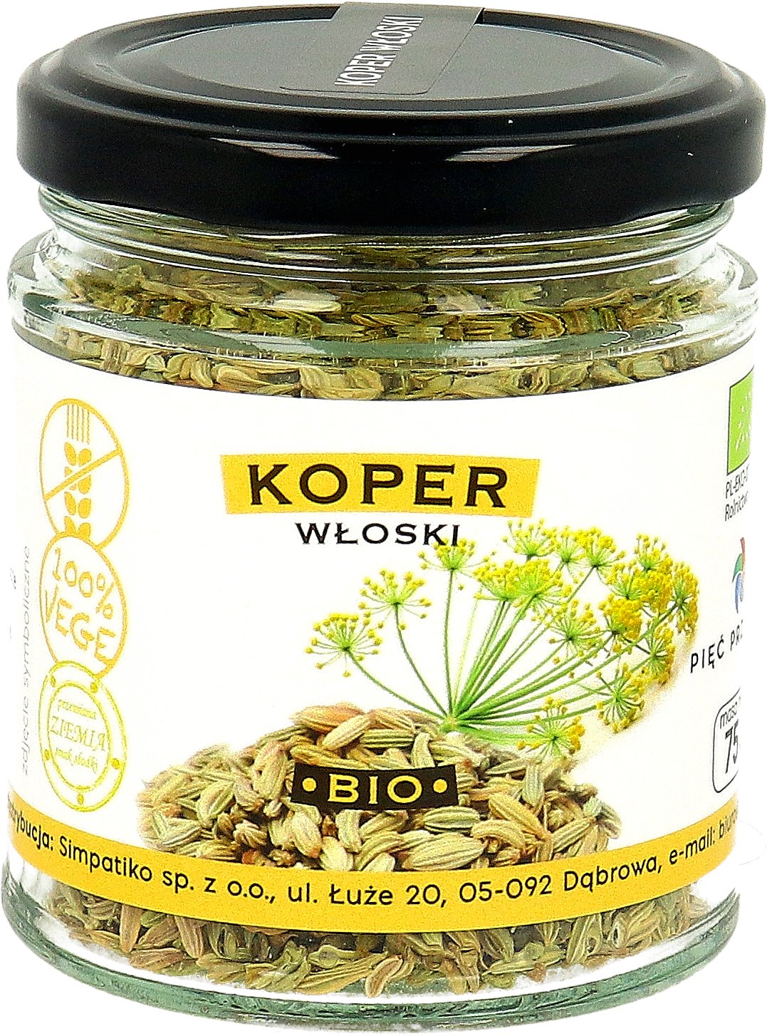 Koper włoski BIO 75 g - Pięć Przemian