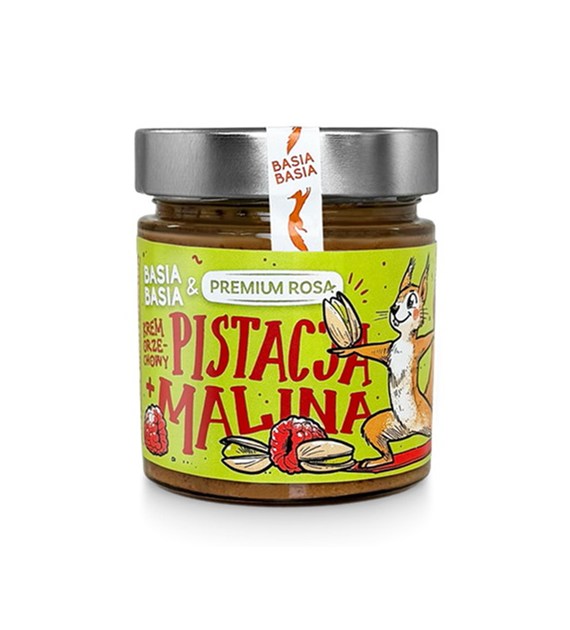 Krem orzechowy z pistacji i malin Basia Basia 195 g - Alpi